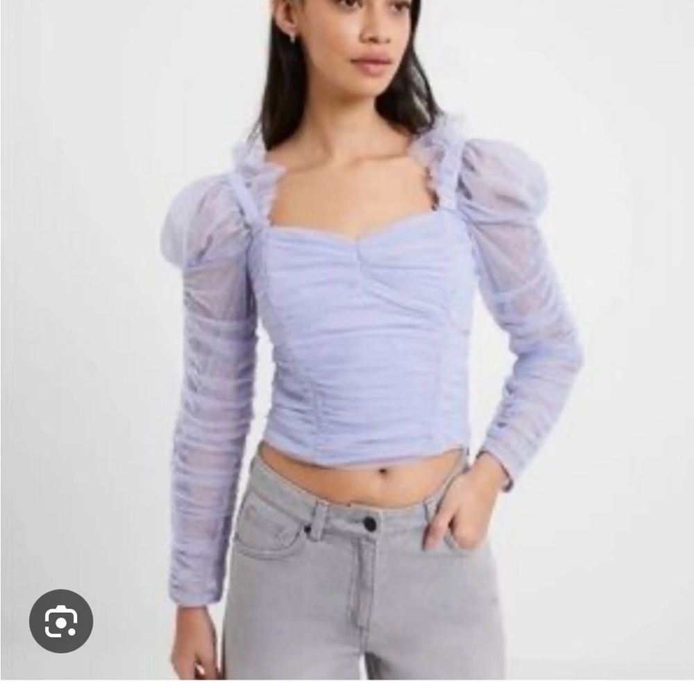 EUC French Connection tulle top